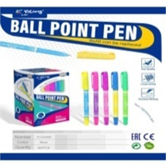 Στυλό Δίχρωμο 0,7mm 5 Σχέδια Σ50