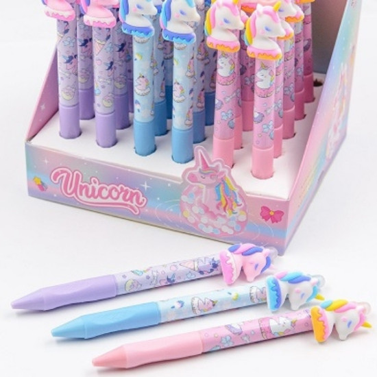 Στυλό Γράψε-Σβήσε 0,5mm Μονόκερος 3 Σχέδια Display 36