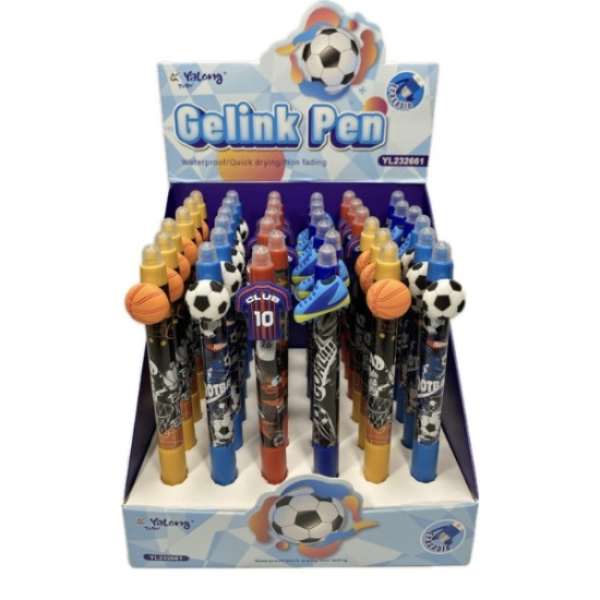 Στυλό Γράψε-Σβήσε 0,5mm Αθλητικά 4 Σχέδια Display 36