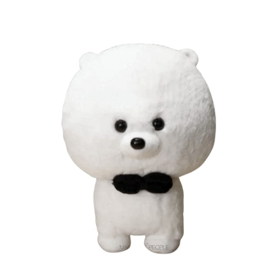 Λούτρινο Σκυλάκι Μπισόν Φριζέ 25cm 2 Χρώματα