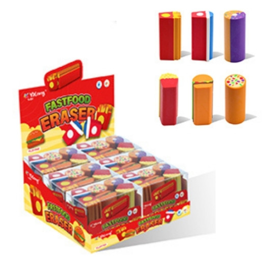 Γόμες Fast Food Σετ 6τμχ Display 6