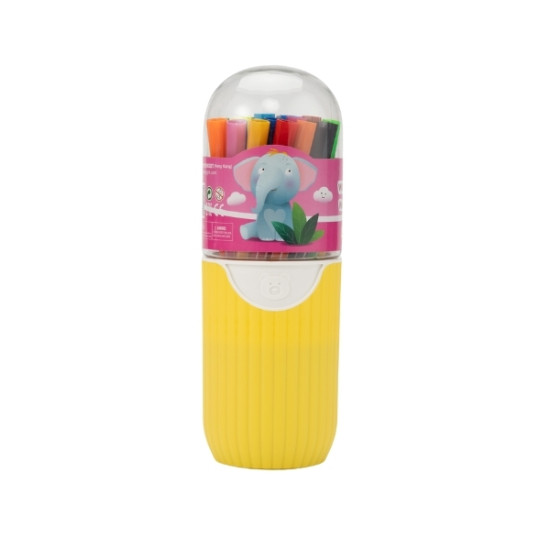 Μαρκαδόροι Λεπτοί Βαρελάκι Jungle 24τμχ 2 Σχέδια