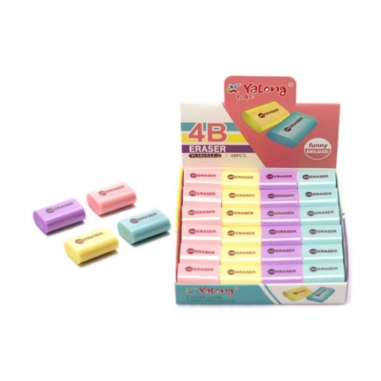 Γόμα Ορθογώνια 4 Χρώματα Display 36