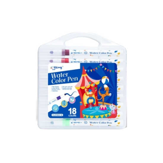 Μαρκαδόροι Χοντροί Σε Κασετίνα Τσίρκο 18τμχ Σ24