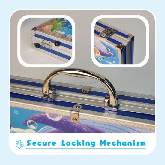 Σετ Ζωγραφικής Σε Μεταλλικό Βαλιτσάκι 68τμχ 2 Σχέδια