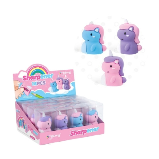 Ξύστρα Μονόκερος 3 Χρώματα Display 16