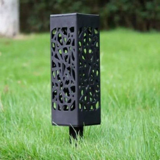 Ηλιακό Φανάρι Μαύρο 18cm Σ6