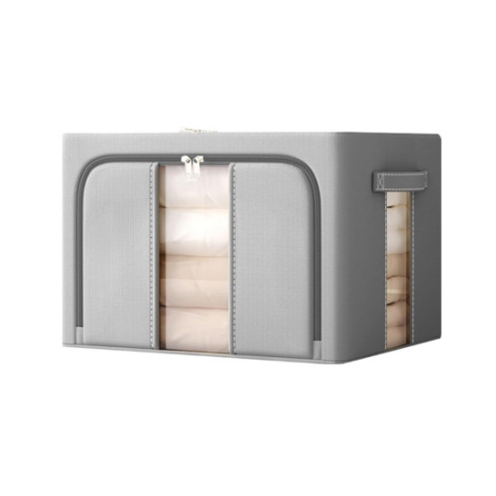 Θήκη Αποθήκευσης Ρούχων Με Σκελετό Γκρι Oxford 24lt 40x30x20cm