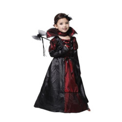 Αποκριάτικη Στολή Παιδική Βαμπίρ Μαύρο Κόκκινο L (7-9)