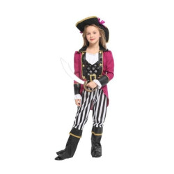 Αποκριάτικη Στολή Παιδική Πειρατίνα Με Ριγέ Παντελόνι XL (10-12)