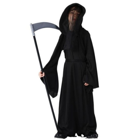 Αποκριάτικη Στολή Παιδική Reaper Μαύρος M (4-6)