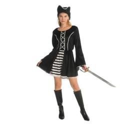 Αποκριάτικη Στολή Γυναικεία Πειρατίνα Μαύρη - One Size