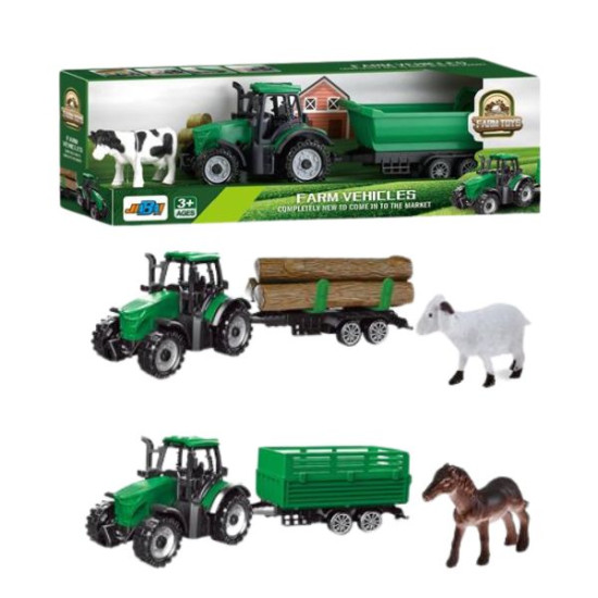 Τρακτέρ Free Wheels Με Καρότσα & Ζωάκι 3 Σχέδια