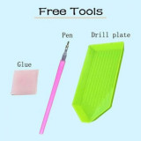 Αυτοκόλλητα Diamond Painting Kit Cake 7τμχ Διάφορα Σχέδια