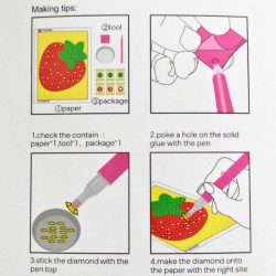 Αυτοκόλλητα Diamond Painting Kit Γάτες-Σκύλοι 6τμχ Διάφορα Σχέδια