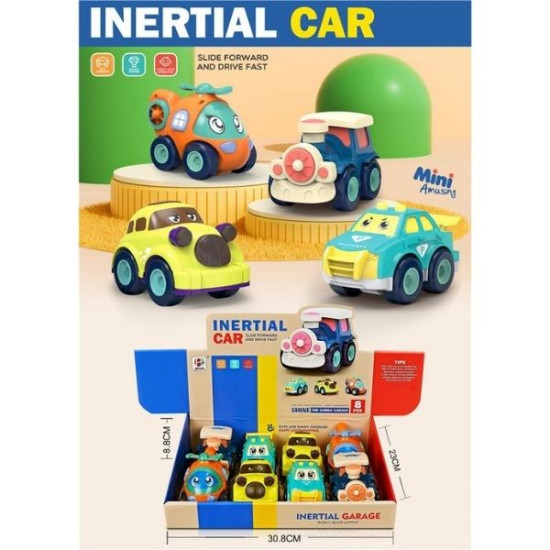 Όχημα Μινιατούρα 10cm 4 Σχέδια Display 8