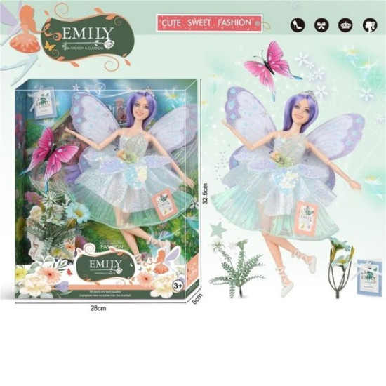 Κούκλα Μανεκέν 29cm Νεράιδα Με Πεταλούδα