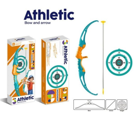 Σετ Τοξοβολίας Με Τόξο 60cm, 3 Βέλη Και Στόχο