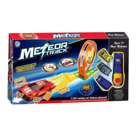 Πίστα Εκτόξευσης Και 4 Οχήματα 1:22