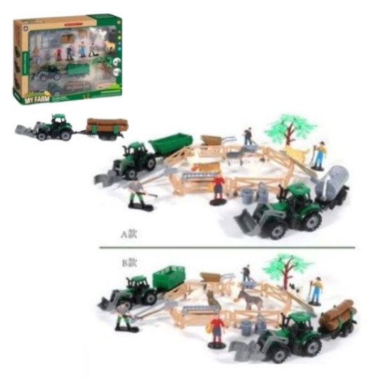 Σετ Φάρμας Με 2 Οχήματα, Φιγούρες, Ζωάκια Και Αξεσουάρ 29τμχ