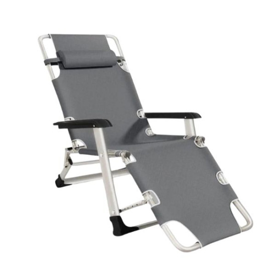 Σεζλόνγκ Γκρι Με Μαξιλαράκι 178x60cm