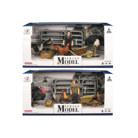 Σετ Φάρμας Με Αγρότη, Πουλιά & Αξεσουάρ 2 Σχέδια