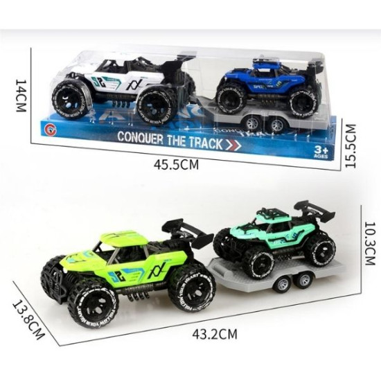 Οχήματα Off-Road Με Τρέιλορ Friction 2 Χρώματα