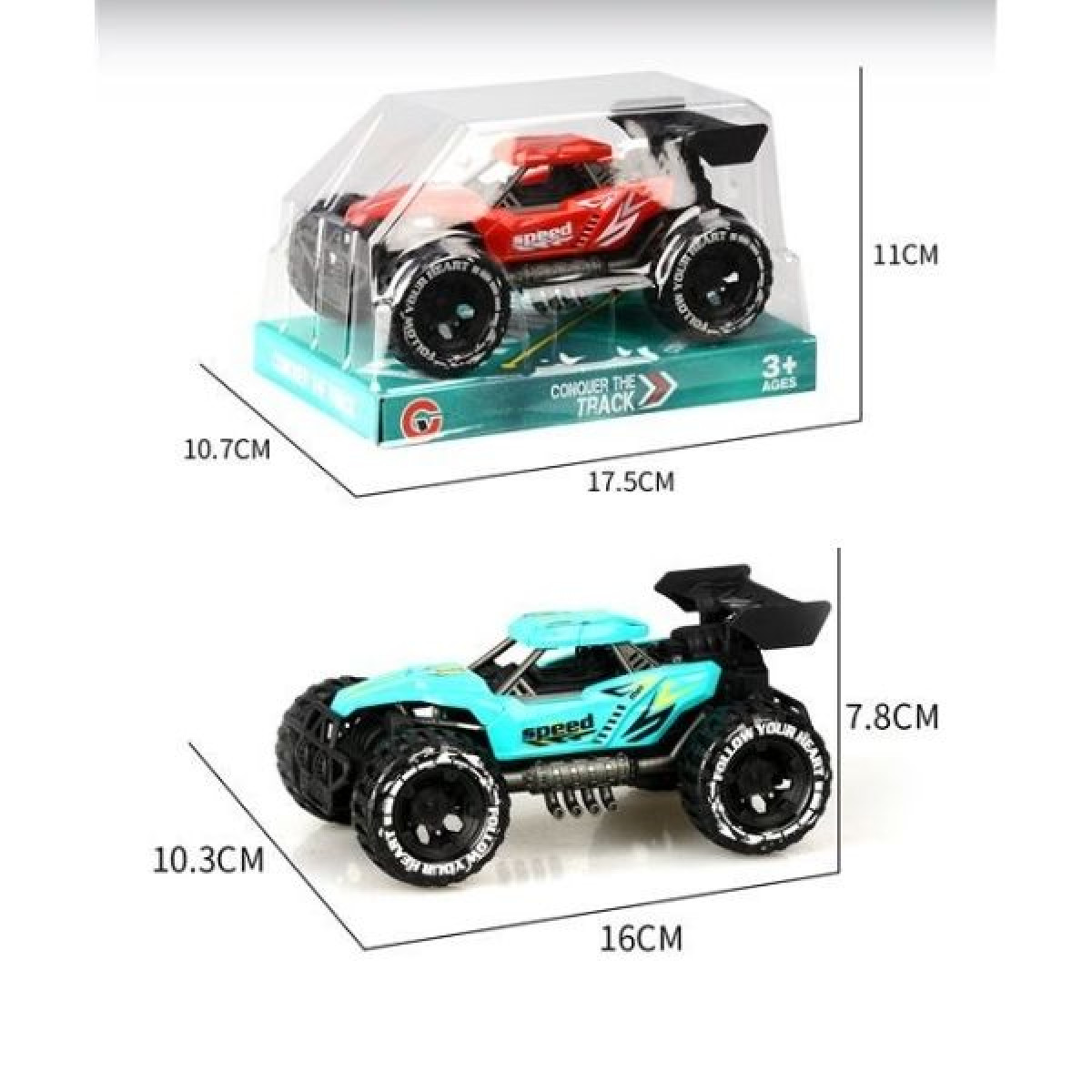 Όχημα Off-Road 16cm Friction 2 Χρώματα