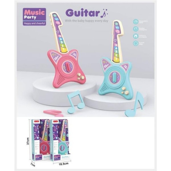 Βρεφική Κιθάρα 35cm Μπλε