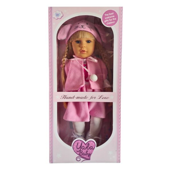 Κούκλα Κοριτσάκι 52cm Με Φόρεμα, Σκούφο & Αξεσουάρ