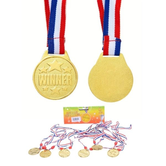 Μετάλλια Χρυσά 6τμχ