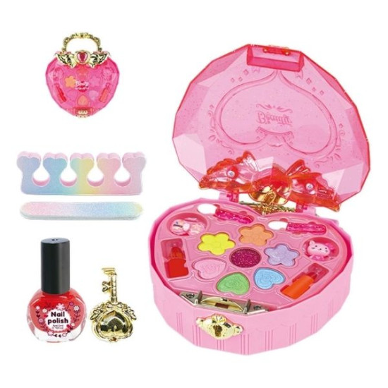 Παιδικό Σετ Μακιγιάζ Βαλιτσάκι-Καρδιά Με Κλειδί Σ18