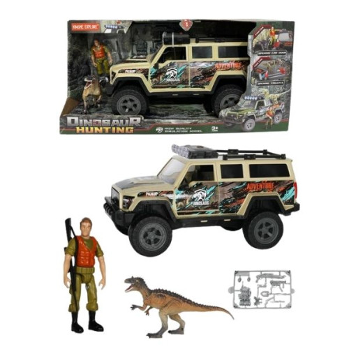 Όχημα Off-Road 31cm Με Φιγούρα 10cm & Δεινόσαυρο, Ήχο & Φως