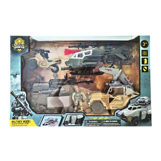 Στρατιωτικό Όχημα Και Ελικόπτερο, Φιγούρα & Αξεσουάρ