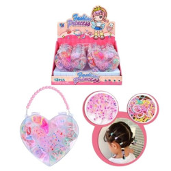 Παιδικό Σετ Λαστιχάκια Μαλλιών Σε Βαλιτσάκι-Καρδιά Display 12