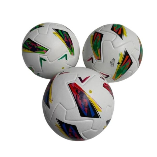 Μπάλα Ποδοσφαίρου Νο5 Τρίγωνα Διάφορα Χρώματα 22cm