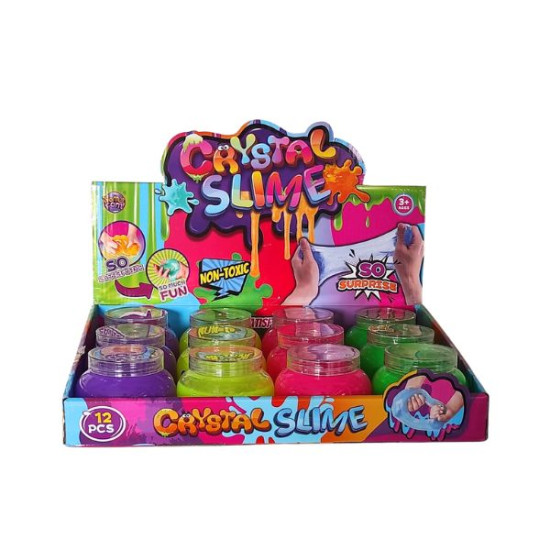 Χλαπάτσα Slime Σε Βαζάκι Διάφορα Χρώματα Display 12