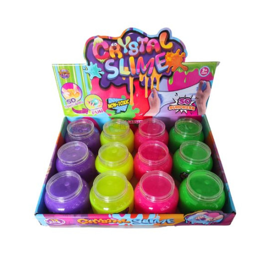 Χλαπάτσα Slime Σε Βαζάκι Διάφορα Χρώματα Display 12