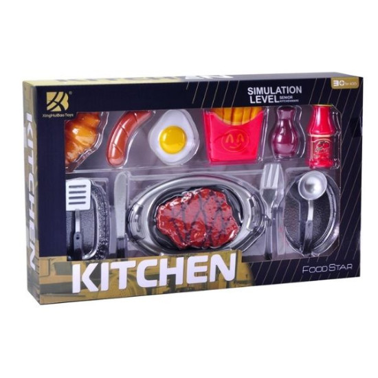 Παιχνίδι Σετ Κουζινικά Με Τρόφιμα & Σκεύη 14τμχ