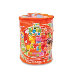 Τουβλάκια Κατασκευών Σε Σακίδιο 86τμχ