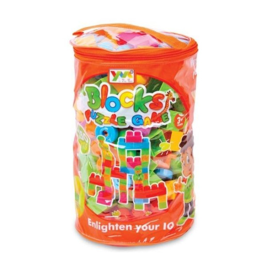 Τουβλάκια Κατασκευών Σε Σακίδιο 150τμχ