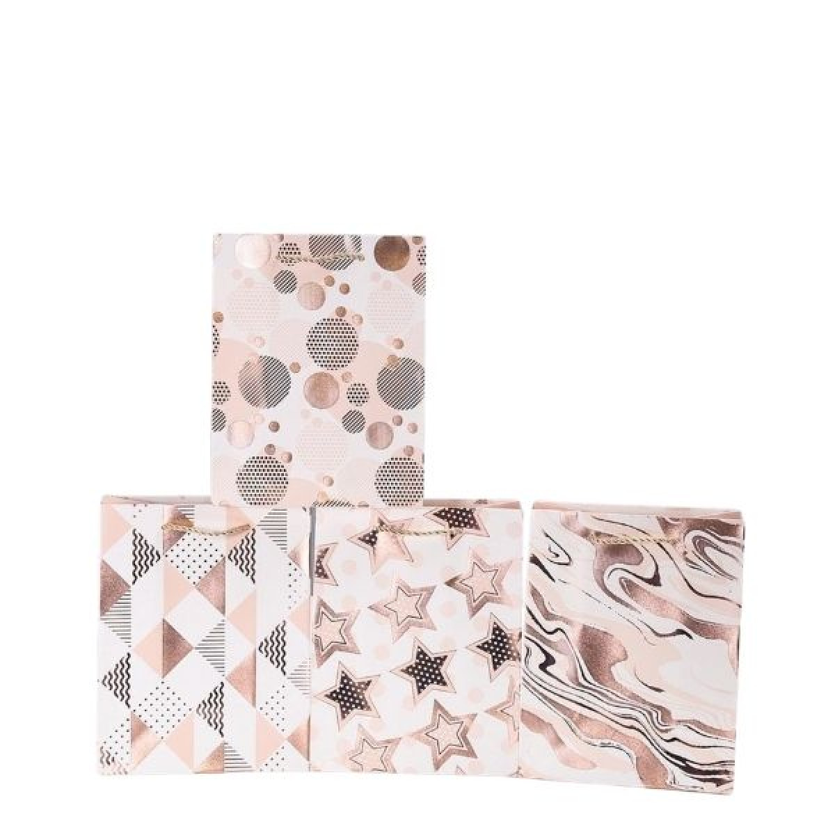 Τσάντα Δώρου Rose-Gold 4 Σχέδια 18x01x23cm Σ12