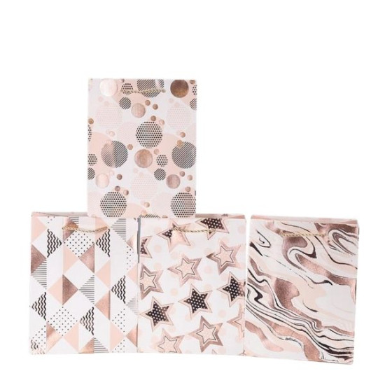 Τσάντα Δώρου Rose-Gold 4 Σχέδια 26x10x32cm Σ12