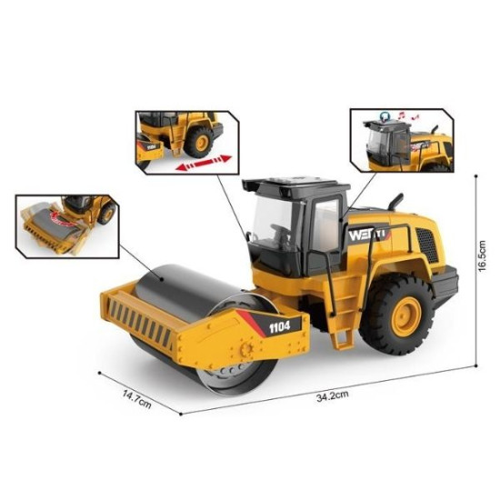 Όχημα Οδοστρωτήρας Friction 1:10 Με Ήχο & Φως