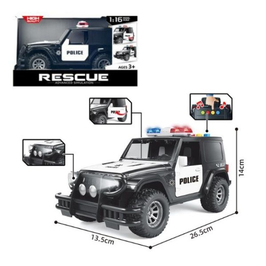 Αστυνομικό Όχημα Friction 1:16 Με Ήχο & Φως