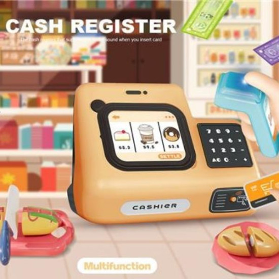 Παιχνίδι Ταμειακή Μηχανή Με Σκάνερ, Επιφάνεια Κοπής & Αξεσουάρ