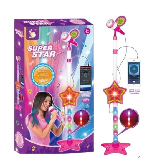 Μικρόφωνο Αστέρι Με Βάση & Φως 100cm