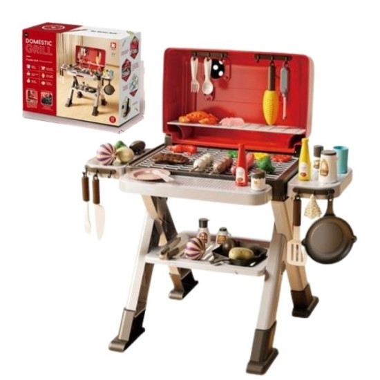 Παιδικό Μπάρμπεκιου Με Τρόφιμα, Αξεσουάρ, Ήχο & Φως 63τμχ