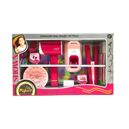 Παιδικό Σετ Κομμωτηρίου Με Ήχο & Φως 6τμχ