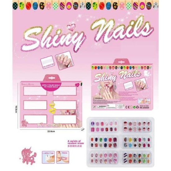 Αυτοκόλλητα Νύχια Παιδικά Διάφορα Σχέδια 72τμχ